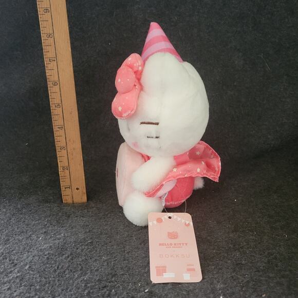 RARE Sanrio Hello Kitty Bokksu Birthday Limited Edition Plush Toy 7” - Picture 4 of 5